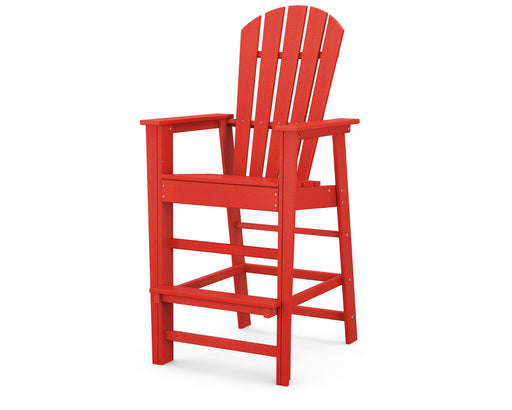 POLYWOOD South Beach Bar Chair in Sunset Red image