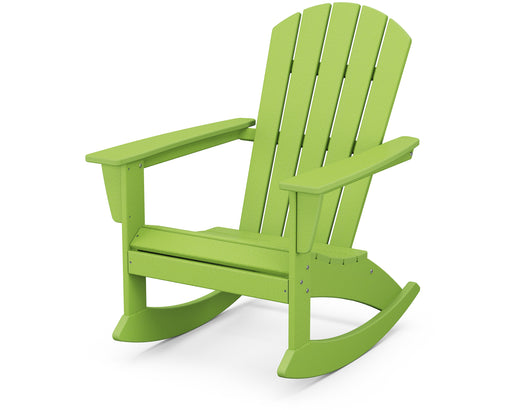 POLYWOOD Nautical Adirondack Rocking Chair in Lime image