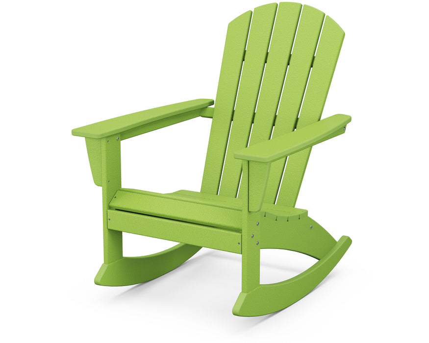 POLYWOOD Nautical Adirondack Rocking Chair in Lime image