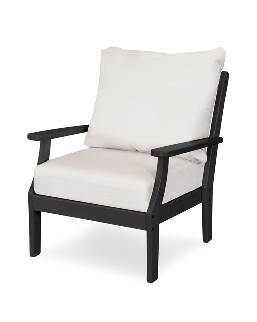 POLYWOOD Braxton Deep Seating Chair in Black / Bird's Eye image