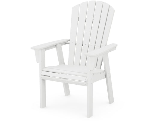 POLYWOOD Nautical Curveback Upright Adirondack Chair in White image