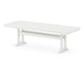 POLYWOOD Nautical Trestle 39" x 97" Dining Table in Vintage White image