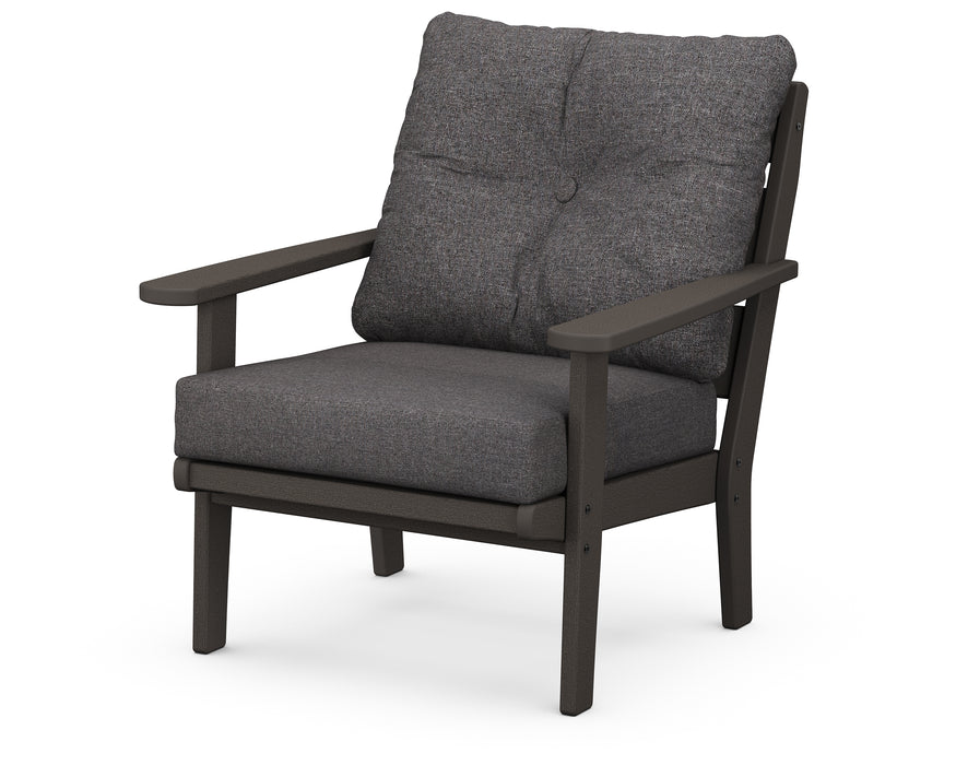 POLYWOOD Lakeside Deep Seating Chair in Vintage Coffee / Ash Charcoal image