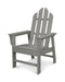 POLYWOOD Long Island Upright Adirondack Chair in Slate Grey image