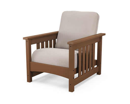 POLYWOOD Mission Chair in Teak / Dune Burlap image