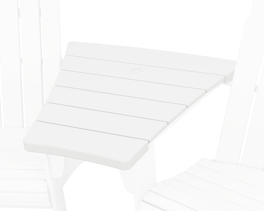 POLYWOOD 600 Series Angled Adirondack Connecting Table in White