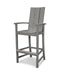 POLYWOOD Modern Adirondack Bar Chair in Slate Grey image