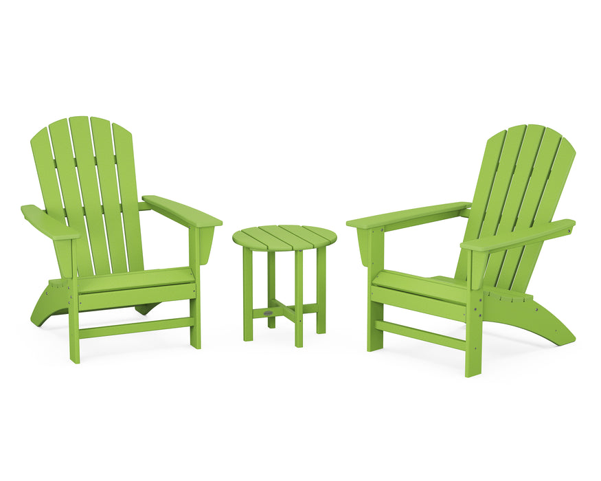 POLYWOOD Nautical 3-Piece Adirondack Set in Lime image