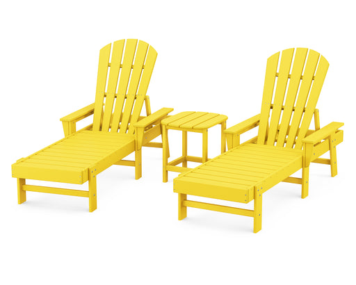 POLYWOOD South Beach Chaise 3-Piece Set in Lemon image