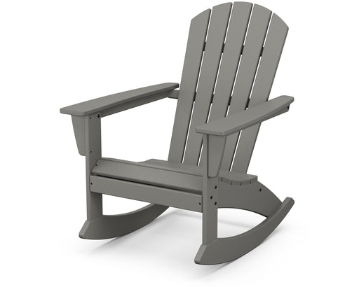 POLYWOOD Nautical Adirondack Rocking Chair in Slate Grey image