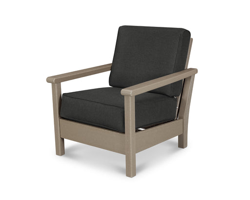 POLYWOOD Harbour Deep Seating Chair in Vintage Sahara / Spectrum Carbon image