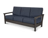 POLYWOOD Harbour Deep Seating Sofa in Vintage Coffee / Sancy Denim image
