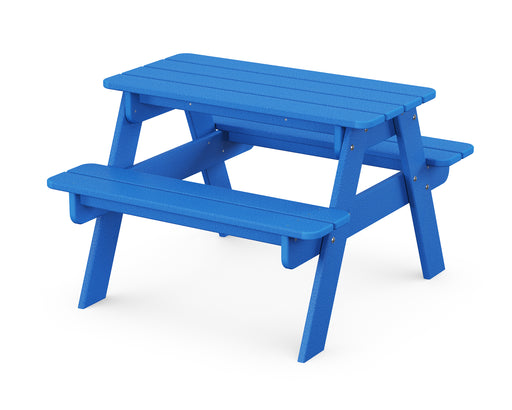 POLYWOOD Kids Outdoor Picnic Table in Pacific Blue image