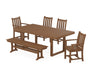 POLYWOOD Traditional Garden 6-Piece Dining Set in Teak image