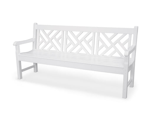 POLYWOOD Rockford 72" Chippendale Bench in White image