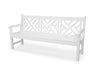 POLYWOOD Rockford 72" Chippendale Bench in White image