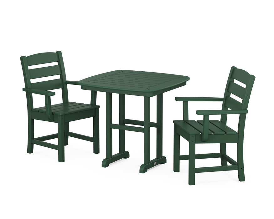 POLYWOOD Lakeside 3-Piece Dining Set in Green image