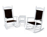 POLYWOOD Jefferson 3-Piece Woven Rocker Set in White / Cahaba image