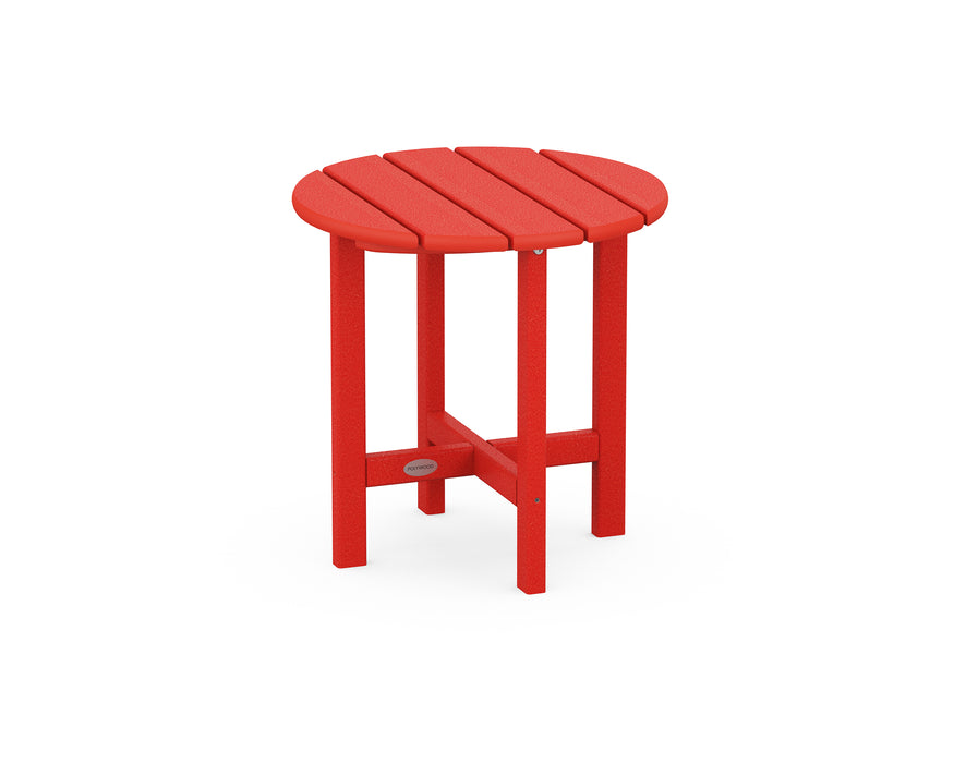 POLYWOOD Round 18" Side Table in Sunset Red image