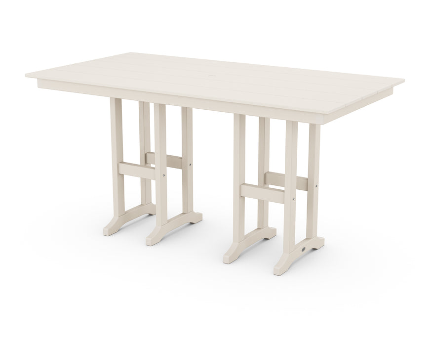 POLYWOOD Farmhouse 37" x 72" Counter Table in Sand image
