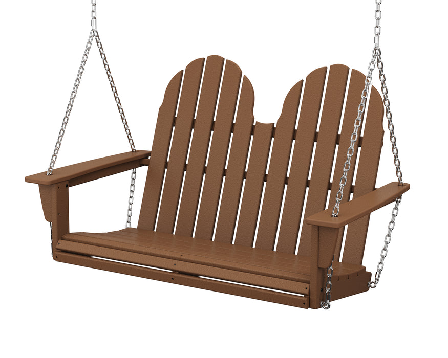 POLYWOOD Vineyard Adirondack 48" Swing in Teak