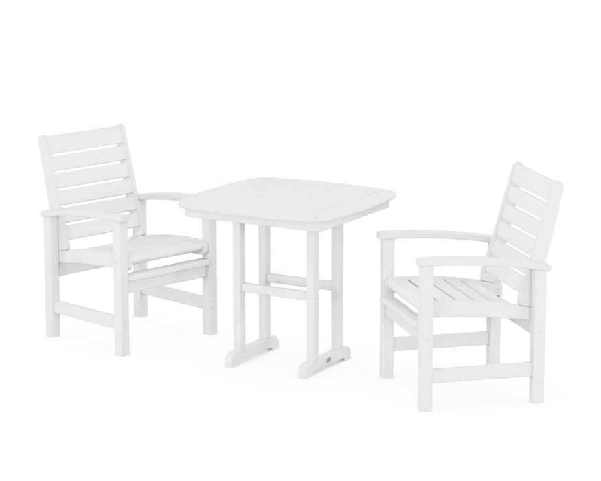 POLYWOOD Signature 3-Piece Dining Set in White image