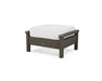 POLYWOOD Harbour Deep Seating Ottoman in Vintage Coffee / Natural Linen image