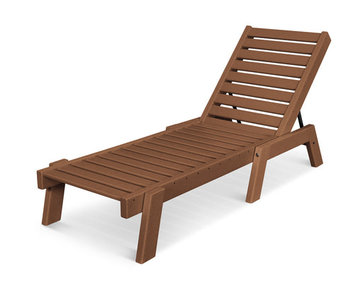 POLYWOOD Captain Chaise in Teak image