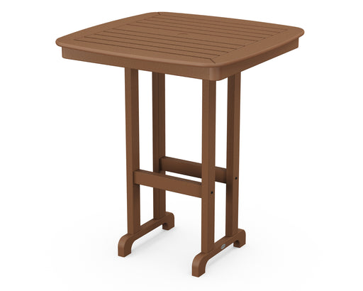 POLYWOOD Nautical 37" Bar Table in Teak image