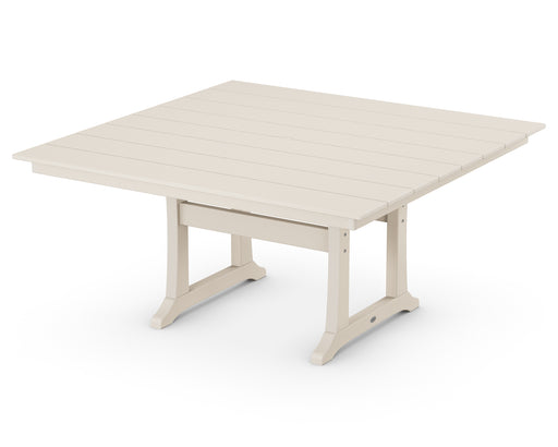 POLYWOOD Farmhouse Trestle 59" Dining Table in Sand image