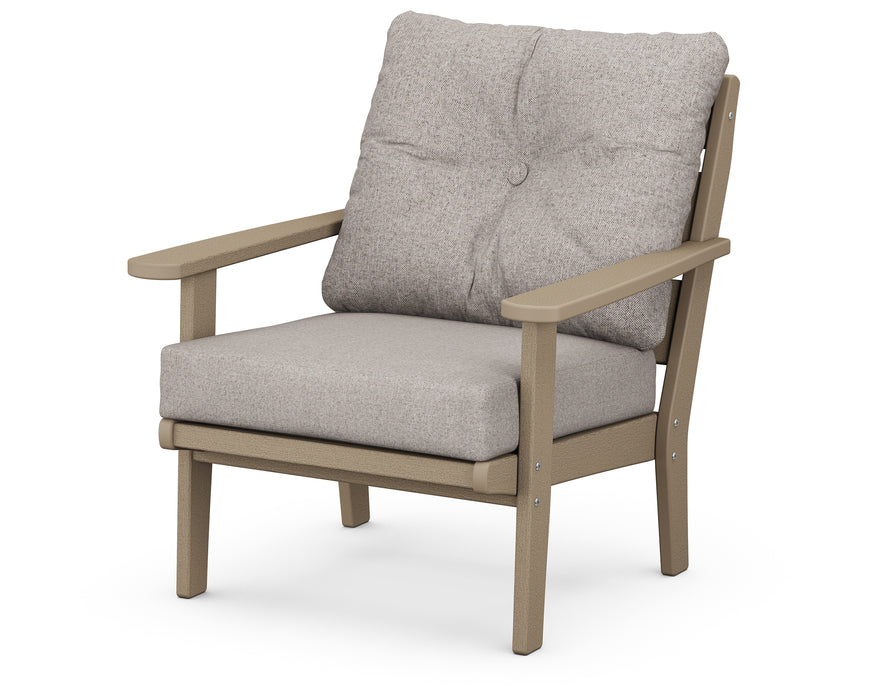 POLYWOOD Lakeside Deep Seating Chair in Vintage Sahara / Weathered Tweed image