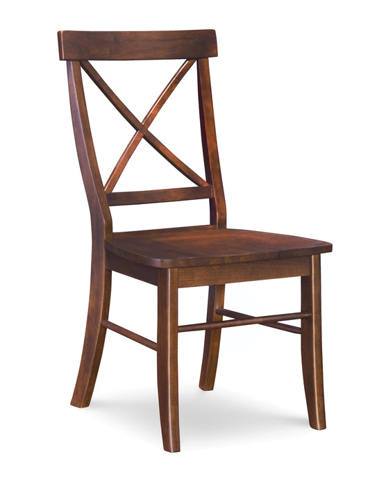 John Thomas Furniture Home Accents X-back Chair in Espresso