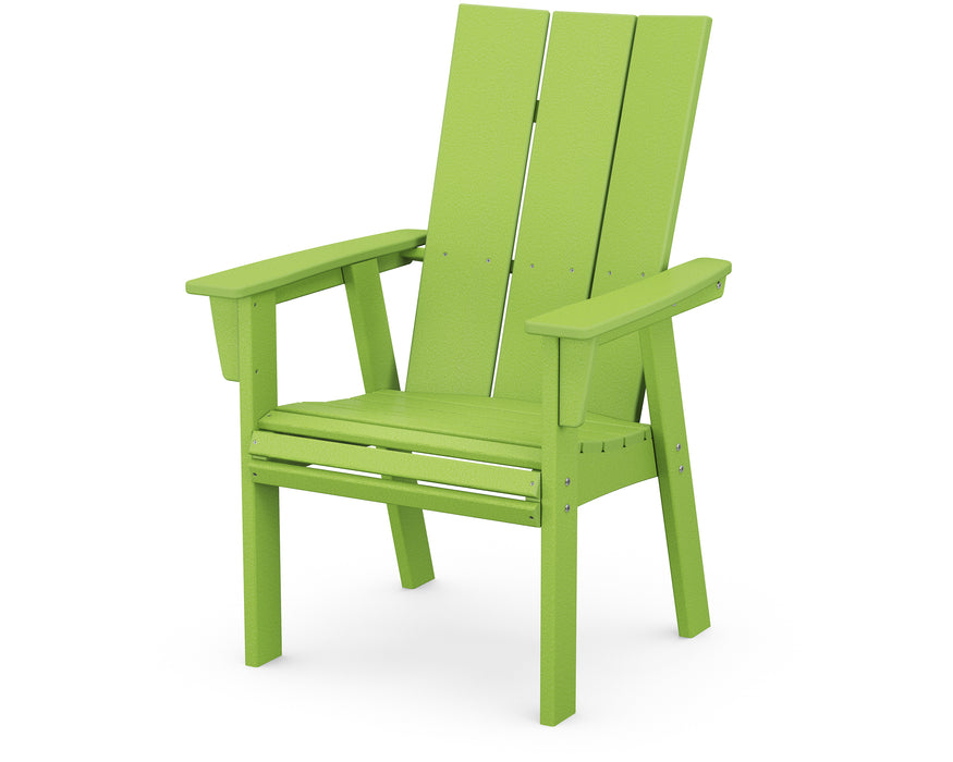 POLYWOOD Modern Curveback Adirondack Dining Chair in Lime image