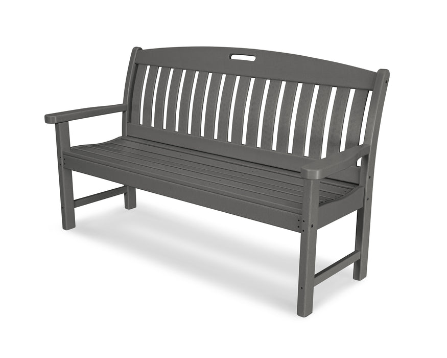 POLYWOOD Nautical 60" Bench in Slate Grey image