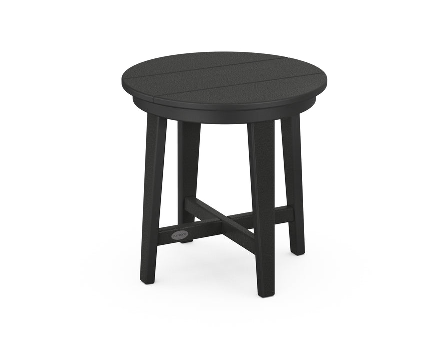 POLYWOOD Newport 19" Round End Table in Black image