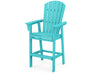 POLYWOOD Nautical Curveback Adirondack Bar Chair in Aruba image