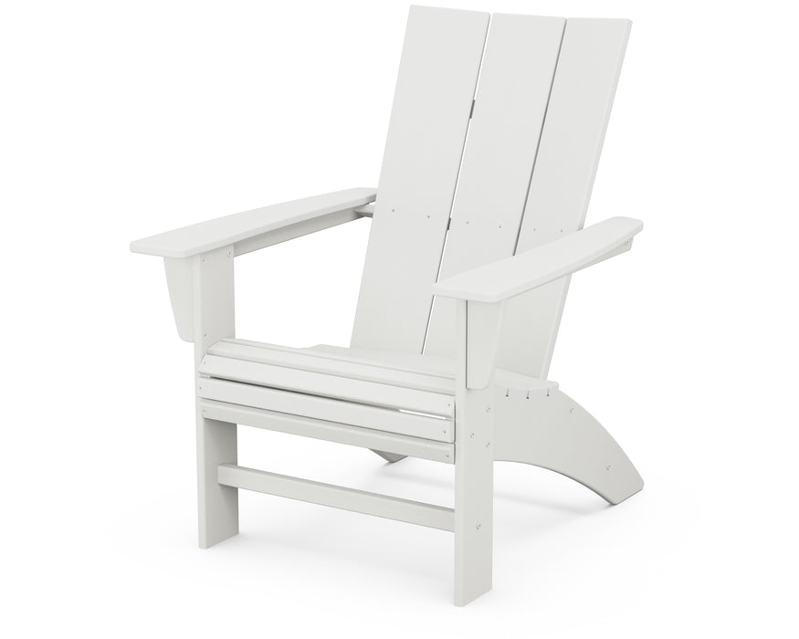 POLYWOOD Modern Curveback Adirondack Chair in Vintage White image