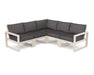 POLYWOOD EDGE 5-Piece Modular Deep Seating Set in Sand / Ash Charcoal image