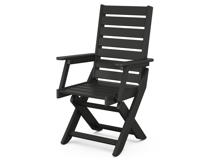 POLYWOOD Captain Dining Chair in Black