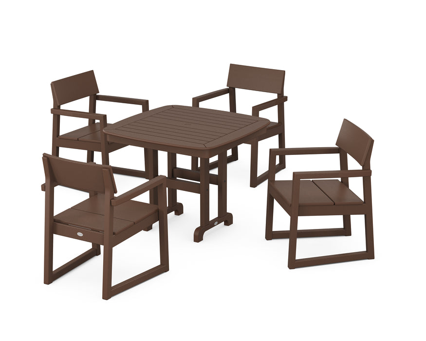 POLYWOOD EDGE 5-Piece Dining Set in Mahogany image