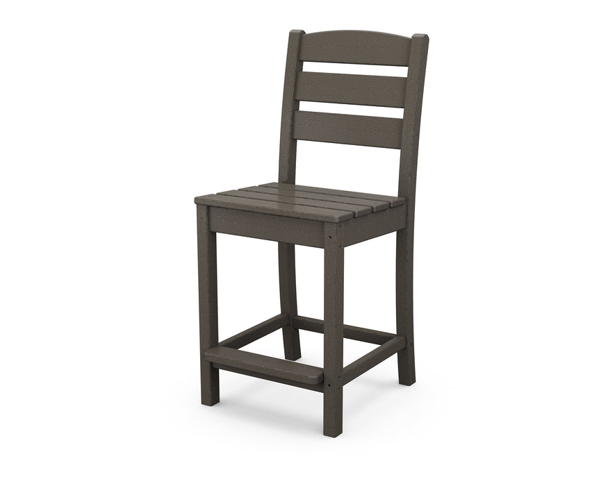 POLYWOOD Lakeside Counter Side Chair in Vintage Coffee image