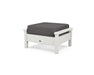 POLYWOOD Harbour Deep Seating Ottoman in Vintage White / Ash Charcoal image