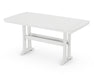 POLYWOOD Nautical Trestle 38" x 73" Counter Table in White image