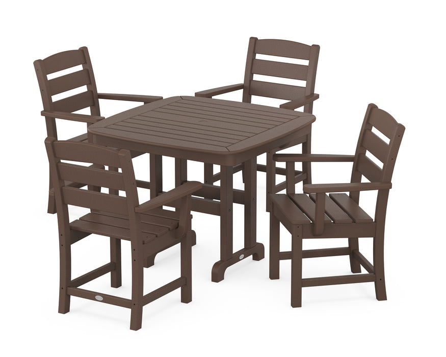 POLYWOOD Lakeside 5-Piece Dining Set in Mahogany image