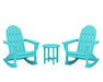 POLYWOOD Vineyard 3-Piece Adirondack Rocking Chair Set in Aruba image