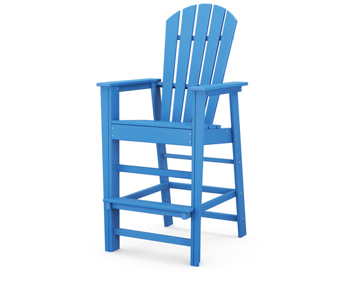 POLYWOOD South Beach Bar Chair in Pacific Blue image