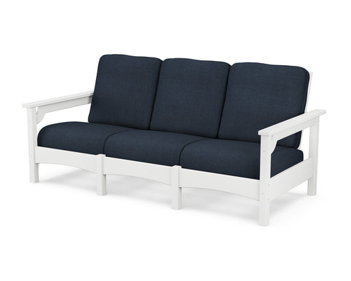 POLYWOOD Club Sofa in White / Marine Indigo image