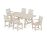 POLYWOOD Traditional Garden 7-Piece Rustic Farmhouse Dining Set in Sand image