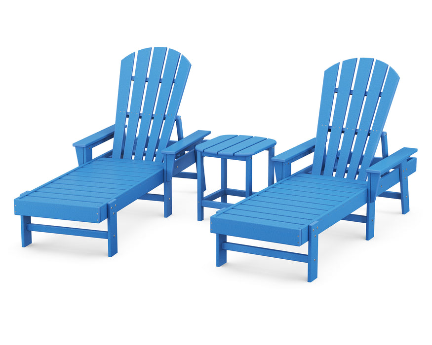 POLYWOOD South Beach Chaise 3-Piece Set in Pacific Blue image