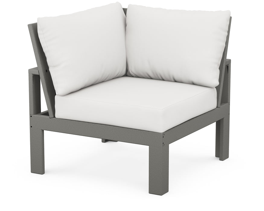 Unbranded Modular Corner Chair in Slate Grey / Natural Linen